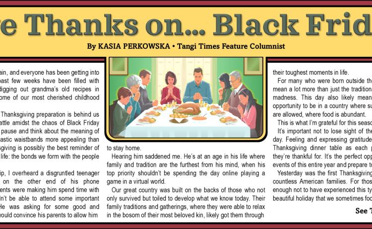 Give Thanks on... Black Friday?