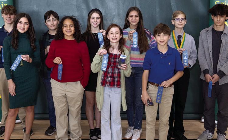 Winners at the 2024 Region 8 Science Fair Front row, from left: Finley Pounders, Northlake Christian School; Enis Barnes and Isabella Albritton, Southeastern Lab School; and Henry Daigle, St. Peter Catholic School Back row, from left: James Lockwood, Northlake Christian School; Adam Lorenzen, homeschool; Annabelle Traylor and Vivianna Pugh, Southeastern Lab School; Judah Fastring, Boyet Junior High School; and Jackson Watkins, Northlake Christian School.