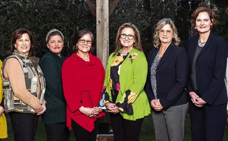 Ponchatoula Chamber 2024 board members, from left: Becky Burt; Dawn Chiasson; Tricia Nicholas, Secretary; Marge Haas, Treasurer; Carlene Melton, President; Tonya Aiken, Vice President; Beth Sheridan Richard; Amber Narro (Photo courtesy of Phillip Colwart Photography)