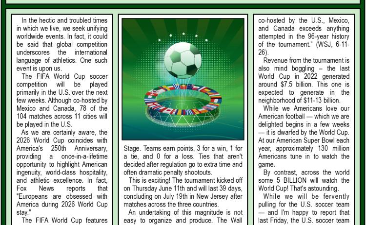 The U.S. Will Shine as Host and Competitor in the World Cup