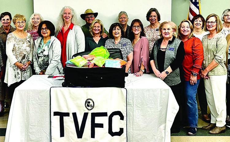 (L to R): Gloria Messenger, Karen Moran, Donna Bouterie, Jamie McDonald, Cecilia Miller, Jean Hebert, Guest Pastor Gary Chapman, Guest Tara Chapman, Susan Melancon, Jean Johnson, Sharon Miano, Anita Murray, Pam Villagran, Julie Desselles, Guest Gail Calderone, Gwen Domiano, Guest Lucie Hanewinkel, and Maureen Felder (Courtesy Photo)