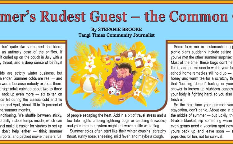 Summer’s Rudest Guest -  The Common Cold