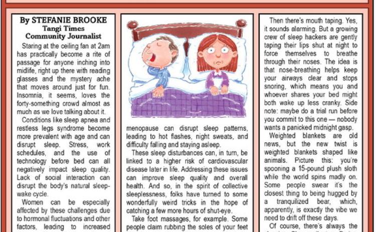 The Midlife Sleep Crisis and Some Weird Fixes