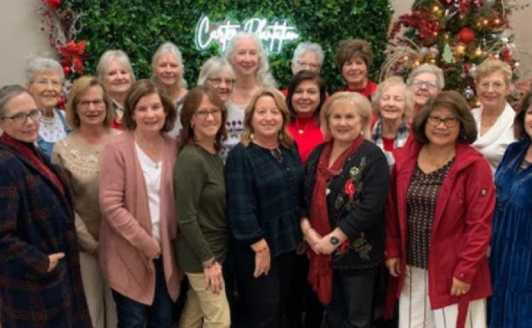 L to R: Jamie McDonald, Carla VanVrancken, Beverly Webre, Gwen Domiano, Millie Meyers, Cathy Vilardo, Jean Johnson, Sharon Miano, Lucie Hanewinkel, Jean Hebert, Julie Desselles, Gloria Messenger, Sue Nelson, Pam Villagran, Karen Bankston, Kathleen Hayman, Cecilia Miller, Maureen Felder, Donna Bouterie, Susan Melancon, Guest Gail Calderone (Courtesy Photo)