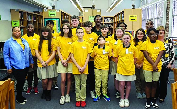 Students at Ponchatoula Junior High School were recognized as “Prized Pirates” this quarter for being accountable in their school community. Winners received Prized Pirate tshirts, snacks, and a certificate for their efforts in outstanding character.