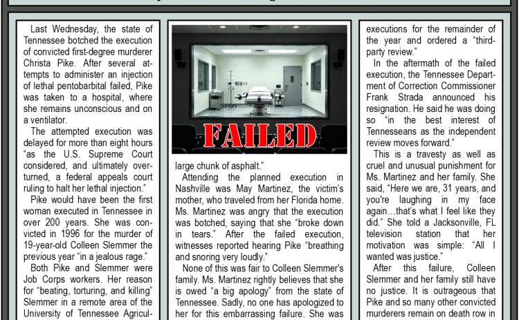 Botched Execution Denied Justice for Victim