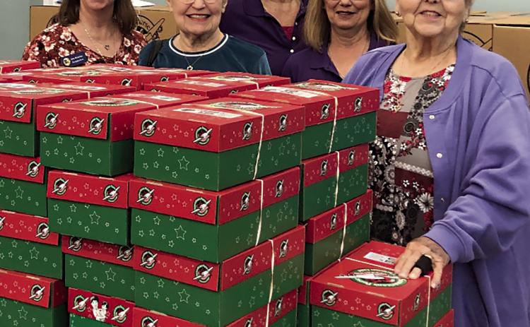 Left to right: Ann Bourliea, Sheila Gagliano, Jean Hebert, Gwen Domiano, Maureen Felder (Courtesy Photo)