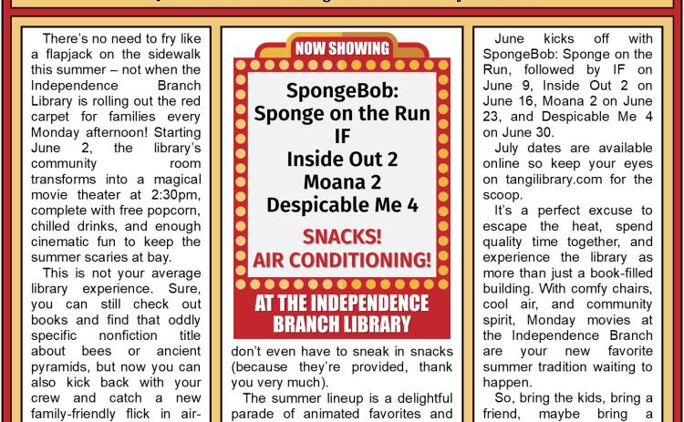 Monday Matinees at the Literary