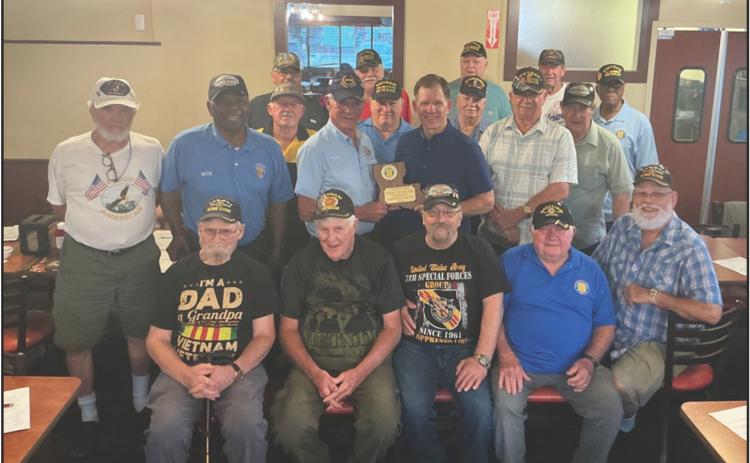 Seated: Mac McKeen, Virgil Woodard, Tommy Joyner, Richard Mayeaux, and Herman Eady. 2nd Row: Michael Wronkoski, Nick Joseph, Pete Jones, Robby Miller, Phillip LeCompte, and Ike Turnage. 3rd Row: Alvin Williams, Joe Patti, Hollis Seals. 4th Row: Donald Baham, Tom Munster, Henry Morgan, Donald Hebert, and Jewel Byrd.