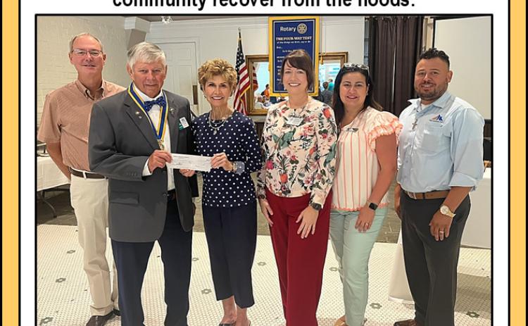 Hammond/Ponchatoula Sunrise Rotary Donates to Kerrville Relief