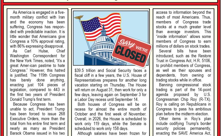 Amid Chaos, Congress Takes Another Vacation