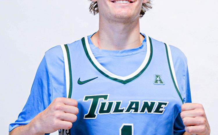 (photo courtesy of Tulane University) TU Point Guard Rowan Brumbaugh