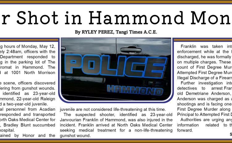 Four Shot in Hammond Monday