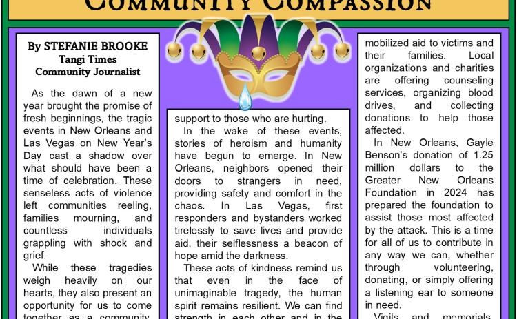 New Year’s Tragedy Evokes Community Compassion