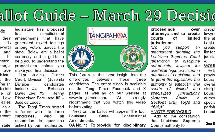 Ballot Guide - March 29 Decision